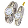 Wristwatches High Quality Silver Elastic S Trap Steel Band Lovers Quartz Watch 150pcs/lot Wholesale