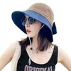 Beretten anti-UV emmer hoed vrouwen met opbergtas opvouwbare stranddop draagbare buiten zonnescherm