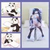 Poduszka niestandardowa design dakimakura wypełniony bawełniany anime waifu seksowna dziewczyna body poduszka podzielona noga z dziurą do Onahole Genshin Hutao