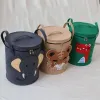Cestas quentes crianças brinquedos cestas de armazenamento cesta dobrável saco de roupa doméstica cestas de lençóis de algodão fofos cestas de roupas de roupas de papel de desenho animado
