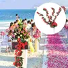 Decorative Flowers Artificial Hanging Vine Flower Violet Wall Garland Wedding Party Fake Plantation Po Props