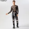 Macacão moda estilo casual masculina bodysneun