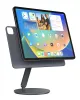 iPad ProのLululook Magnetic Stand、360°回転ベースの調整可能な折りたたみ折りたたみホルダー12.9/11 iPad Air 5/4thブラケット