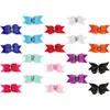 Hundekleidung 20 Stcs Haarbogen Mini Clips Welpenzubehör für kleine Hunde Polyester Pfeilbögen