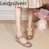 Dress Shoes Pumps Spring Autumn Shallow Fashion Styles Comfortable CRYSTAL Sweet Party Round Toe High 3cm Women's Plus Size 32-42