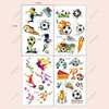 Transfert de tatouage Autocollant temporaire étalant temporaire de football européen France Espagne Angleterre britan