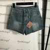 Fashion Crystal Dress Female Jean Shorts Luxury Letters Jacquard Dresses Personality Shorts Trendy Casual Skirts