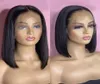 Synthétique Synthétique HD en dentelle Bob avant perruque pelucas noir simulation de cheveux humains perruques en lacefront pour femmes 1016 pouces de long RXG91645552867