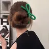 Temperamento dolce colorato con prua colorato Hairpin a forma di Ucciale per capelli femminile per cavioni semplici per donne moderne Accessori per capelli moderni