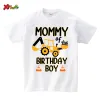 Dresses Family Matching Outfits Construction Birthday Party Family Shirt Personalized T Shirt Boy Any Age Name I'm 3 Famili Look Famili