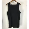 Men's Tank Tops Summer Vest Breathable Front Short Back Long Design Solid Color T-shirt Fashion Hip Hop Basic Casual Top Clothing