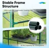 Quictent Greenhouse for Outdoors with Screen Door Windows 3 Tiers 8 Shelves Mini Walkin Portable Plant Garden Green House Kit 240415