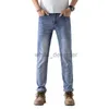 Jeans de diseñador para jeans de hombres delgados de alta calidad de alta calidad de lujo, pantalones de hombres delgados delgados delgados versátiles pequeños