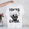 Men's T-Shirts Anime Tokyo Ghoul Kaneki Ken Cool Manga Mens Tshirt Cute Printing Shirt Mens Fashion T-Shirt For Men Casual Tops Short Slve T240425