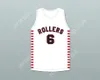 CUSTOM NAY Name Mens Youth/Kids HANK BEENDERS 6 PROVIDENCE STEAMROLLERS WHITE BASKETBALL JERSEY 1 TOP Stitched S-6XL