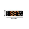 Relógios 13/16 polegadas LED LED Digital Wall Clock, Parede Montada Remote Control Data da semana Exibir timer Dual Alarm Clock