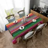 Bordduk Mexikansk färgad randig dukduk Mexikansk etnisk dukduk Linne fläckbeständig kök Tabelduk Dekorativ picknickmatta 240426