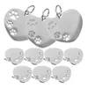 Hondenkragen 10 PCS Labels Tag Hanger Pet ID Naam Roestvrij staal Dogs Tags Hollow Out voor huisdieren