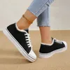 Casual Shoes Spring Women's Cartoon Graffiti Canvas Fashion Lace-Up Woman Breathable Round Toe Sneakers Lightweight Female