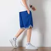 Heren shorts 2024 Mens Summer Mesh Sports shorts Snel droog ademende drawstring shorts Casual losse grote Bermuda basketbal shorts J240426