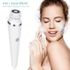 4 In 1 elektrische schone gezichtsborstel Gezicht Trappring Exfoliating Reinigings Sonic Massager Reiniger met koppen Kit Face Skin Care 240425