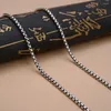 Hängen Daifuni S925 Sterling Silver 3mm Smooth Box Chain Halsband för män Kvinnor Fashion Pendant Accessories smycken Födelsedagsfest