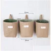 Other Home Storage Organization Newcreative Cotton And Linen Desktop Bags Wall Mounted Hanging Bag Jute Basket Ccf12094 Drop Delivery Otjqb