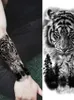 Osdo Tattoo Transfer wasserdichte temporäre Tattoo Aufkleber Wald Lion Tigerbär Flash Tattoos Frauen