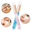 Make -up -Bürsten 5pcs Wimpernreinigung Pinsel Peitsche Ausdehnung Applikator Kristall Mikrobrush Augenbrauen Waschmaschine Waschshampoo sauber