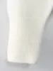 女性のニット女性ホワイトブラックパープルセータークロス斜めのプラケットウールシンプルなVネックシングル胸肉ニットカーディガン春2024