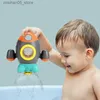 Sable jouer à l'eau amusante Summer Baby toys Rotation Water Spray Rocket Playing Welling Welf Machine Douche de salle de bain Toys Enfants Games cadeaux Q240426