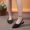 Scarpe casual papillini sandali puntati per le donne per donne estate poco profonde moderne marinetta all'aperto