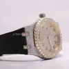 Projektant zegarek luksusowe automatyczne zegarki mechaniczne najwyższej jakości złote diamentowe mężczyzn na nadgarstku błyszcząca bling hip hop lodowy na sprzedaż eksportowy