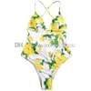 Mulheres de maiô de estampa de flores One peça maiô de maiô sexy sem roupas de banho de praia Awas de banho de banho de férias de praia