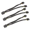 25 cm Pletający kabel GPU z adaptera GPU PCIE 8 PIN KOBIN do podwójnego 2x8 pin (6+2) Samiec PCI Express Power Adapter Cable