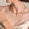 Ketens ketting choker ketting roestvrijstalen stapelbare sieraden voor vrouwen meisjes waterdicht