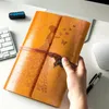 Navulbare Notebook Journalsa6 Leather Bound Travel Diary Art Drawing Sketchbook Journals om in te schrijven voor vrouwen/Valentijnsdag 240417