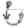 Accessories Koala Pacifier Chain Holder for Baby Kids Pacifier Clips Teething Silicone Pacifier Clips Infant Teether