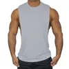 Мужские майки -топы бодибилдинг Stringer Top Men Men Cotton Gym Clothing Mens Fitness Low Cut sted Летняя рукавочная одежда