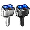 Chargers Usb Charger Cigarette Lighter in A Car Accessories Interior Socket Splitter Qc 3.0 Led Monitor