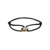 Bangle rostfritt stål Trinity Ring String charm armband tre ringar handband par armband för kvinnor män modedesigner smycken