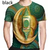 Hommes femmes mode art musulman imprimé 3D t-shirt court à manches courtes drôles t-shirts 240415