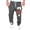 Herfst winterbroek mannen casual jogger nummer 7 bedrukte letter trekkoord tretpants broeken jogging streetwear 240425