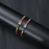 Groothandel fabrieksprijs 3x3mm regenboog kleur cz aangepaste tennisketen ketting armband