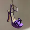 Butterfly Buckle Women's Sandals Shoes Satin Satin PVC Platfor