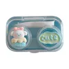 Contacts Lens Accessoires 1pcs Travel Cartoon Femmes Contact Contacteur Lense Container Coup Contacts Contacts Kit Kit Mignon Animal Couleur Contact Lenses Box D240426