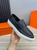 Super Quality Men business loafer leather dress flats Ike slip-on sneaker grain genuine leather slip on platform casual shoes sports sneaker top gift with box