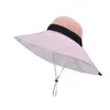 8489帽子、女性の夏の屋外サンシェード帽子、黒い接着剤特大の縁、日焼け止め帽子、韓国語版、漁師の帽子を覆うファッショナブルな顔
