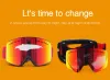 Lunettes de ski magnétique lunettes hivernales Snow Snowboard Goggles antifog UV Protection Snow Masque en moto