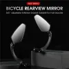 Tillbehör West Cykling Universal Bike Rearview Mirror 360 graders Justerbar bakspegel Spegel Cykling Tillbehör Cykelstyrning